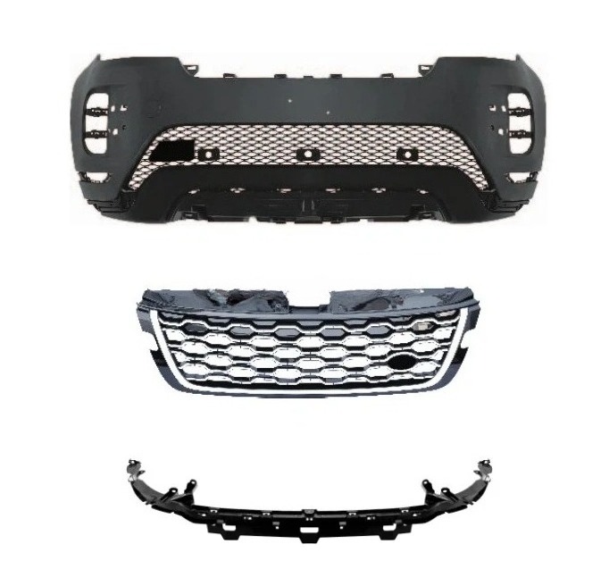For RR Evoque 2020- Base Upgrade to L Version Front Bumper Grille and Bracket  Low to High Body Kit